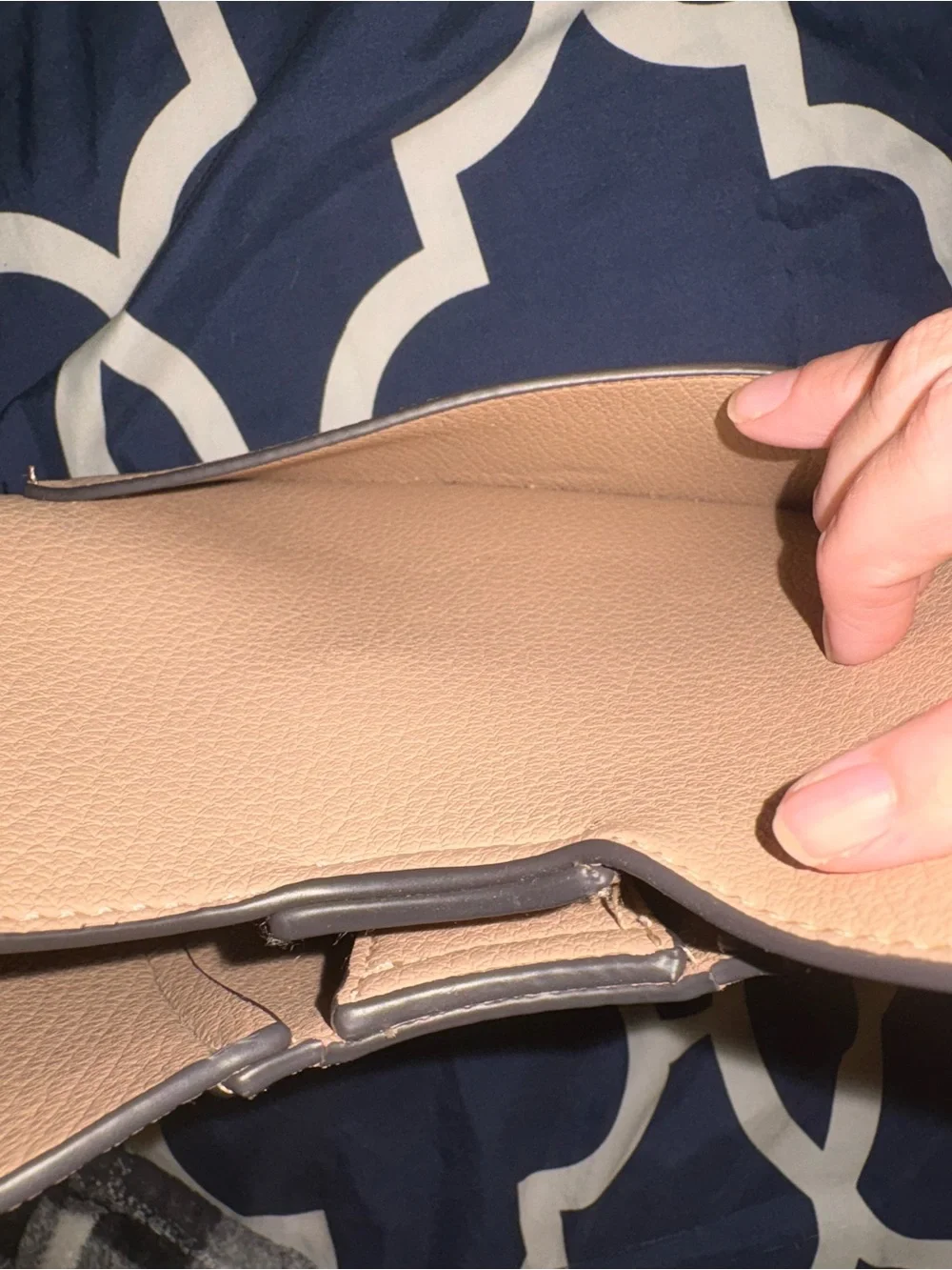 Nude Pebbled Leather Hobo Bag - Women